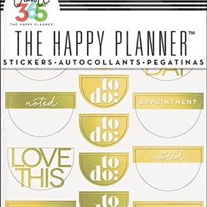 NWT The happy planner my big ideas foil stickers